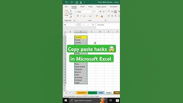 Copy paste hacks in Microsoft Excel 🤯 #copypaste #excelhacks #exceltips #exceltipsandtricksinhindi