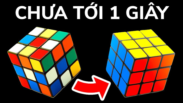 Hướng dẫn chơi rubik 3x3 bằng hình ảnh