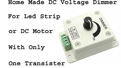 How To make Led Light Dimmer/Led light controller with only one transister video in hindi/urdu