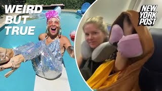 Download lagu Sisters reveal 'creative' hack to keep plane middle seat empty and more Weird But True