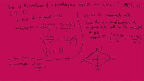 3.1 Length of a line segment and midpoint