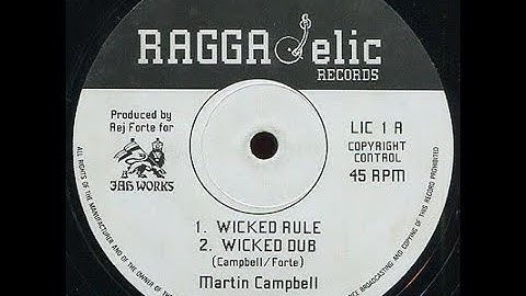 Martin Campbell - Wicked Rule + Wicked Dub (Raggaelic Records)