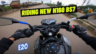 New Pulsar N160 E20 Bs7 Ride Bajaj Pulsar N160 Obd2 