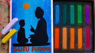 🌈Guru Purnima Drawing with Soft Pastel For Beginners🌸 | Guru Purnima Drawing | Soft Pastel Drawing screenshot 5