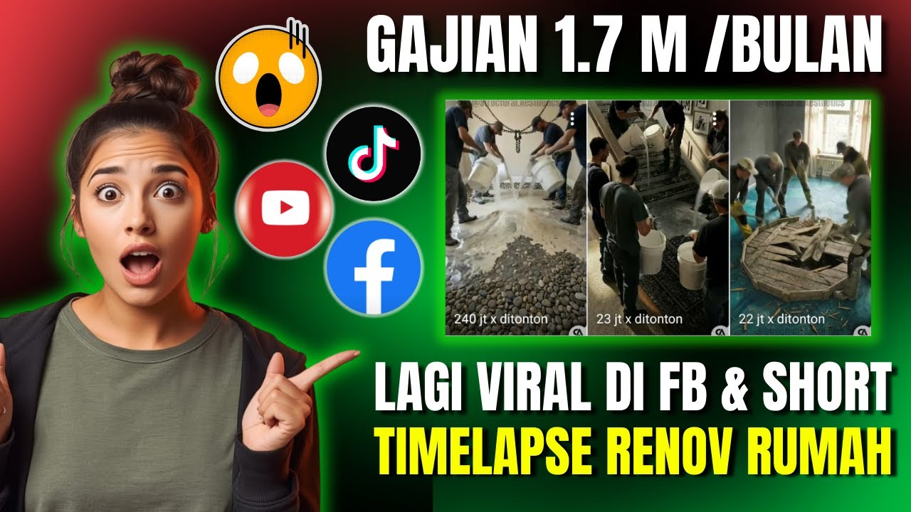 CARA BIKIN KONTEN YANG LAGI VIRAL DI FACEBOOK DAN SHORT TIMELAPSE RENOVASI RUMAH