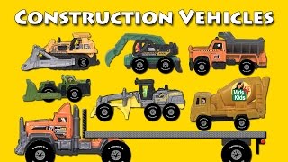 Construction Vehicles - Cement Truck, Excavator, Dozer, Loader, Tractor, Grader