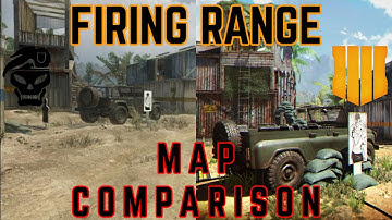Firing Range remastered map comparison // BO1 & BO3