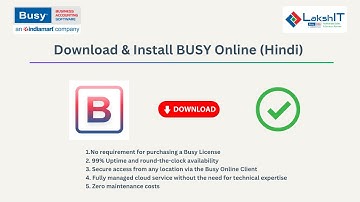 Download  Install BUSY Online (Hindi)  BUSY on Cloud  BUSY Online