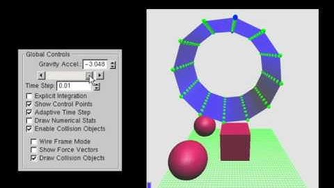 Interactive Thin Shells - A Model Interface for the Analysis of Physically-based Animations