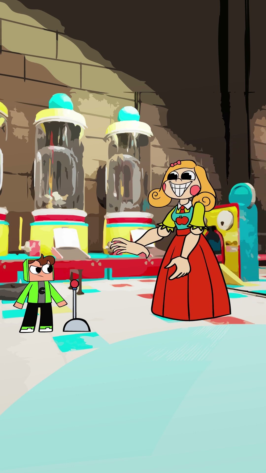Os Monstros de Poppy PlayTime atrás do Cadres