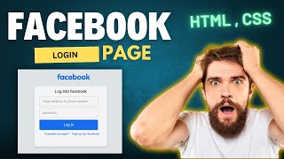 How to Create  Facebook Login Page HTML & CSS!