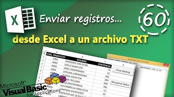 Enviar Registros desde Excel a un archivo TXT | VBA Excel 2013 #60