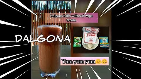 How to make a Dalgona Milo (without whipped cream)