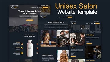 How to create a Unisex Salon Website with WordPress for Free Intro
