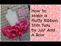 HOW TO: Make a Fluffy Ribbon Trim Tutu Minnie Mouse Theme Tutorial