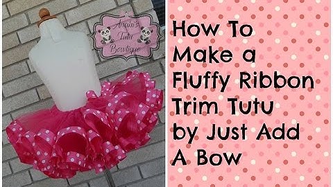 HOW TO: Make a Fluffy Ribbon Trim Tutu Minnie Mouse Theme Tutorial
