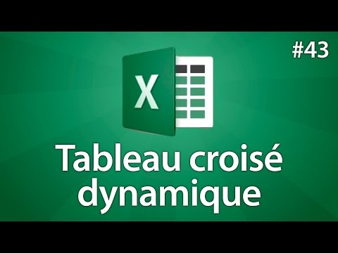 Excel 2016 - Créer un tableau croisé dynamique - Tuto #43