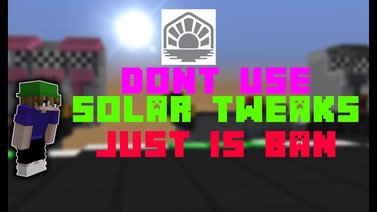 Don't use solar tweaks this is banned | Hypixel Bedwars - YouTube