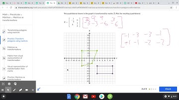 Transforming shapes using matrices