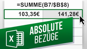 Die absoluten Bezüge in Excel