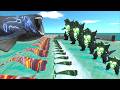 The Bloop Size Comparison VS Growing Super Godzilla - Animal Revolt Battle Simulator