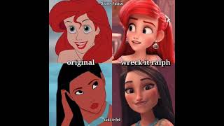 Disney Princesses Original VS Wreck it Ralph 🤩😘#shorts