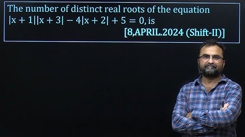 IIT JEE Main PYQ Quadratic 8 April 2024 Shift 2