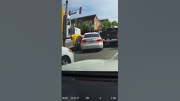 SEMI TRUCK CRUSHES CAR