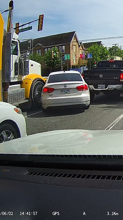 SEMI TRUCK CRUSHES CAR