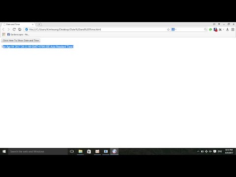 Sublime Text 3 | JavaScripte How to write Date and Time