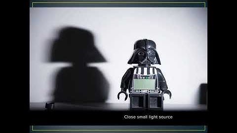 GCSE Photography. The effect of size of light source and distance on shadows