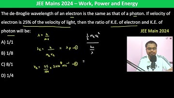 The de-Broglie wavelength of an electron is the same as that of a photon. If velocity of electron is