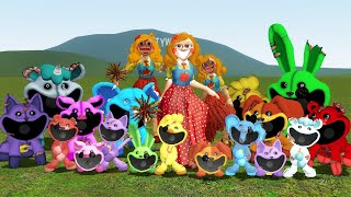 NEW ALL SMILING CRITTERS AND POPPY PLAYTIME MONSTERS COMBINED PROTOTYPE STATUE In Garry's Mod!