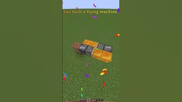 Minecraft Flying Machine in 22 Seconds!