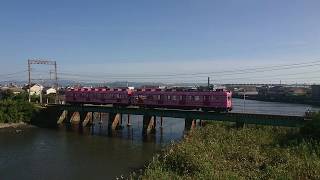 【南海加太線】紀ノ川駅～東松江駅間 めでたい電車(さち):和歌山市行 通過