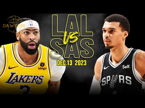 Los Angeles Lakers vs San Antonio Spurs Full Game Highlights | December 12, 2023 | FreeDawkins