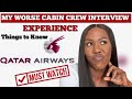 My worse qatar airways  cabin crew interview  meet and great assessment  day experience