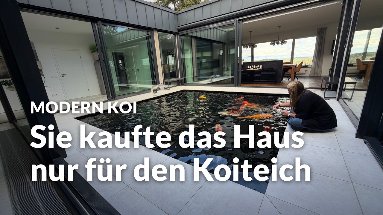 Danielas 31.000l Koiteich im Atrium | Modern Koi Blog #8365