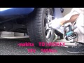 ソリオ　タイヤ交換　makita IMPACT DRIVER Tire Change マキタ インパクトドライバー TD149DRFX 18V 　タイヤ交換