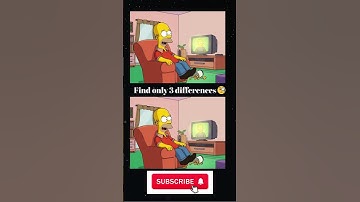 Find only 3 differences #simpsons #viral #shorts