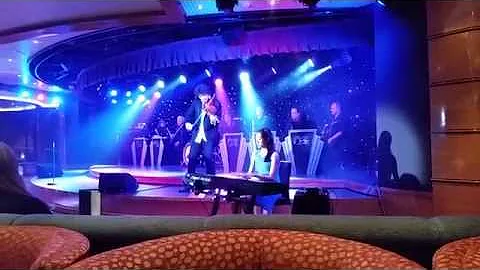 Performing On Stage with Violinist David Klinkenbe...