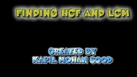 CLASS 10 EX 1.2 Q3 FINDING HCF AND LCM