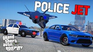 PULLING OVER PLAYERS IN A JET  GTA RP