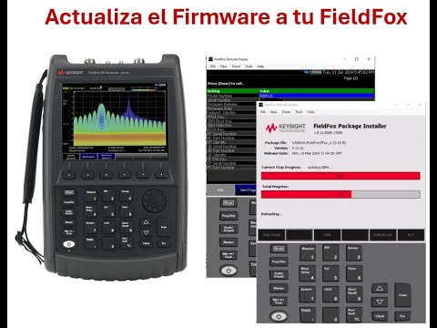 Actualiza el Firmware en tu FieldFox - YouTube