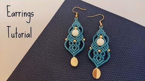 How to make macrame earrings