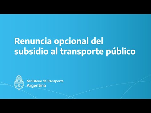 El ministro Giuliano realiza anuncios sobre el transporte público.