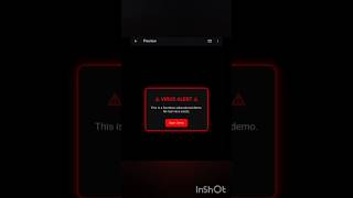 Mobile virus Alert Demo using HTML, CSS, and JavaScript.#htmltags #html #javascript #python #cpp