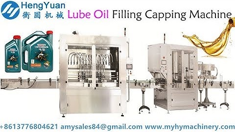 lube oil filling capping machine line for 1 liter motor oil filler capper MC production line