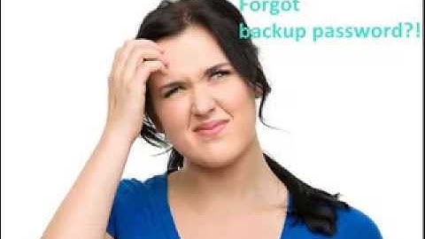 iPhone 5 Encrypted Backup Lost Password - How to Recover iPhone Backup Encryption