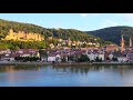 4K Bird's view of the beautiful city of Heidelberg, in Germany